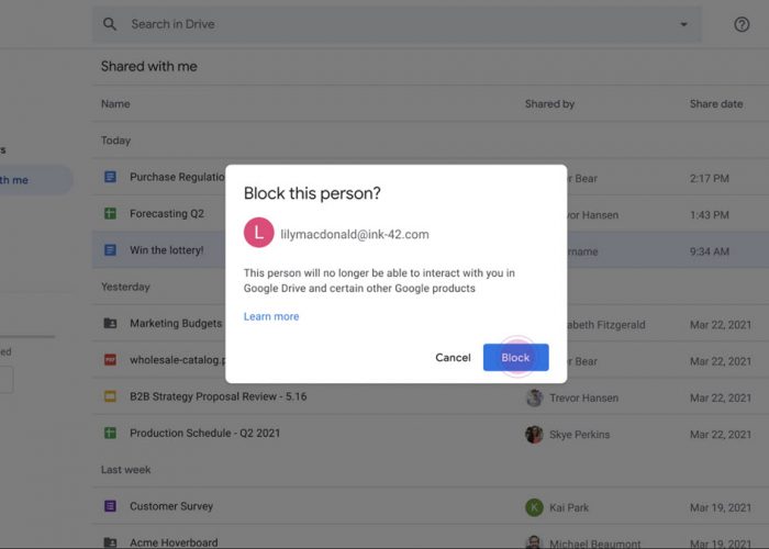 Google Drive tiene una nueva herramienta para bloquear el spam