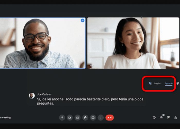 Google Meet subtitulará las reuniones en inglés y las traducirá al español