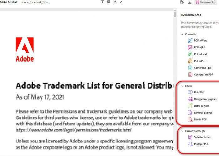 Cómo editar un PDF con la extensión de Adobe