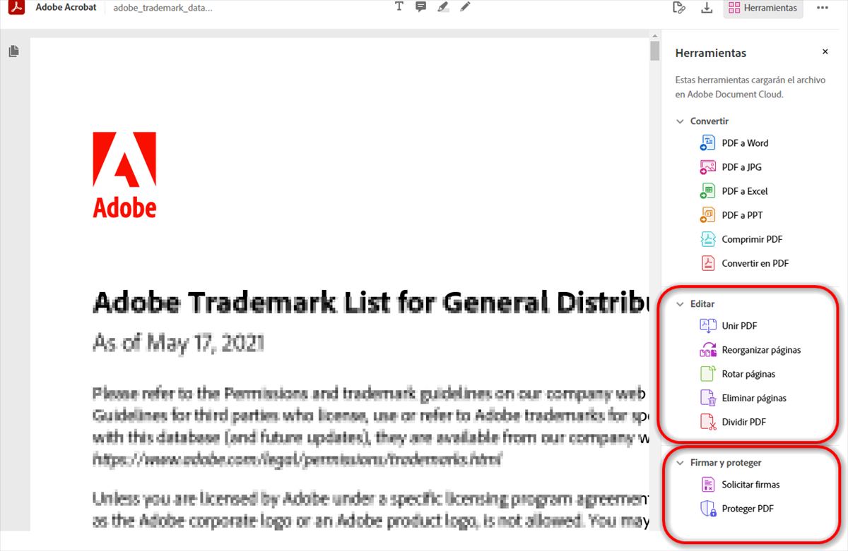 Cómo editar un PDF con la extensión de Adobe