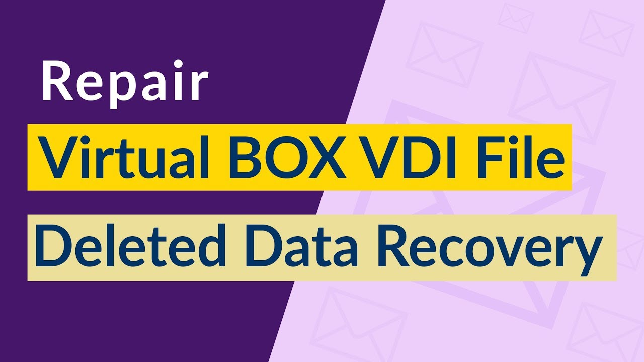 How Do I Recover a VDI File?